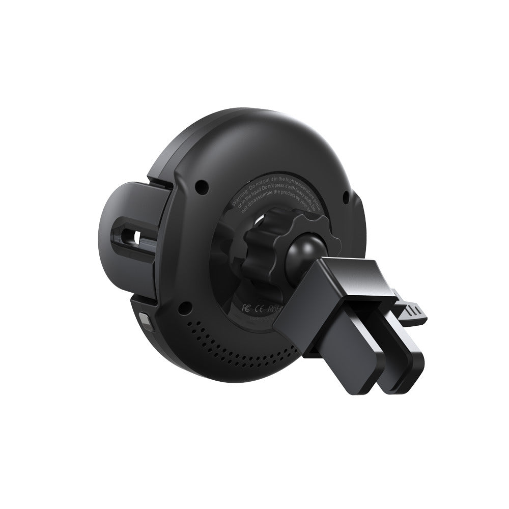 15W Wireless Fast Charging Car Mount – Infrared Auto-Sensing Retractable Air Vent Phone Holder