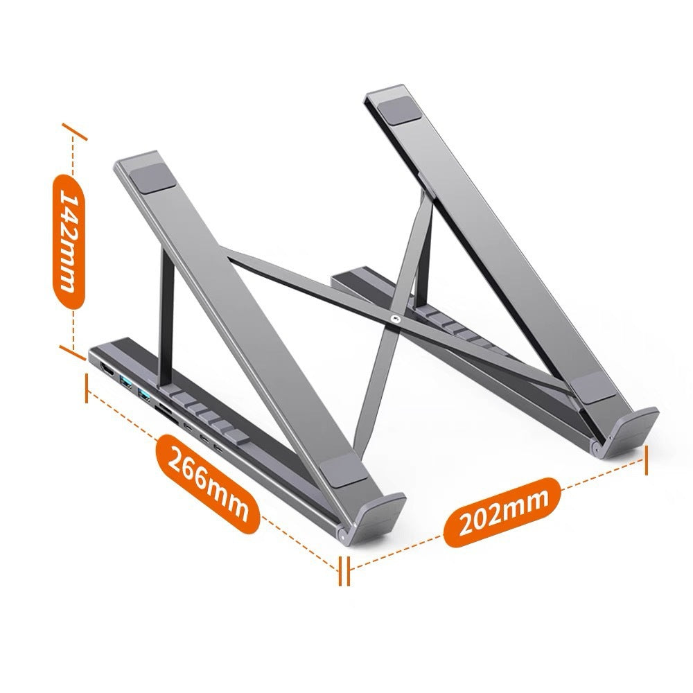 Multifunctional Typec Laptop Stand Docking Station USB Desktop Docking Station Mobile Phone Tablet Support Stand
