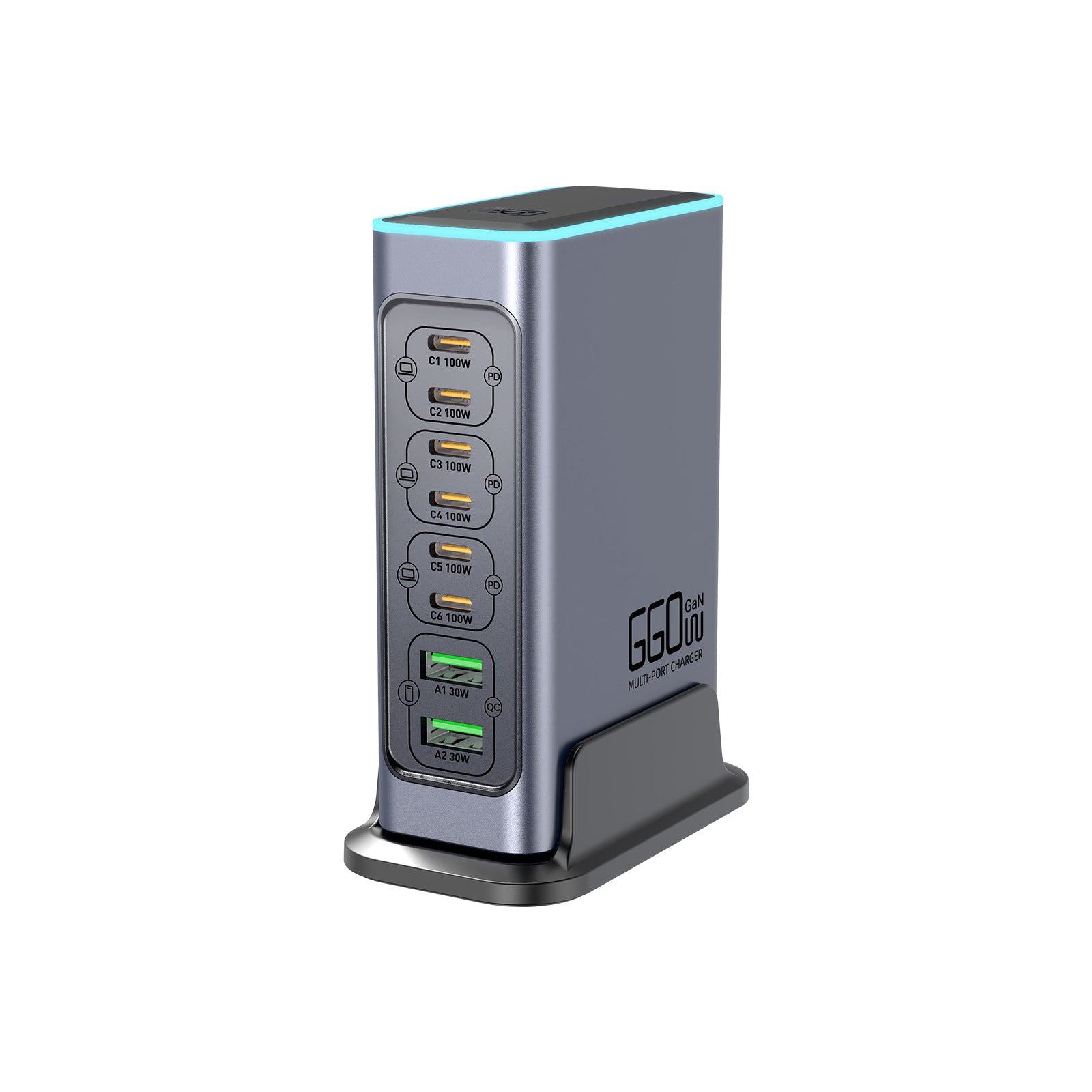 High-End 660W GaN Fast Charger | Multi-Port Desktop Charging Station for Phones, Tablets & Laptops