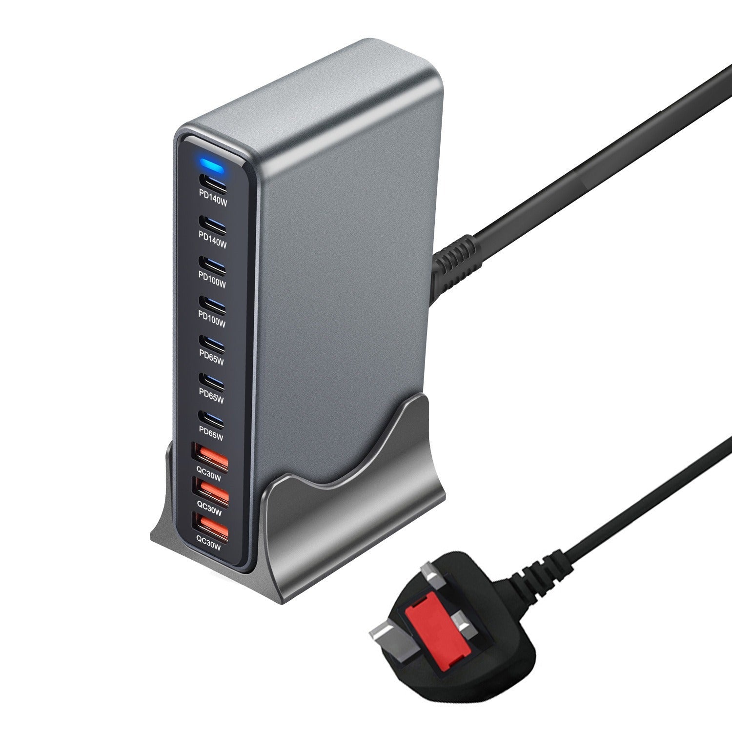 765W GaN Multiport Charger USB Fast Charging Head PD High Power Mobile Phone Charger GaN Desktop Charging Station