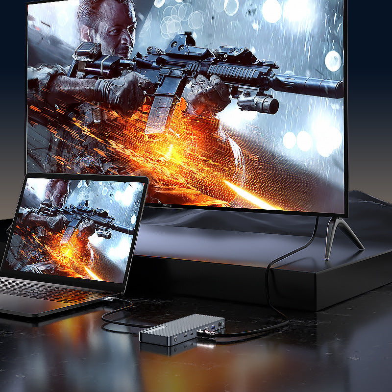 Thunderbolt 4 Docking Station — USB4.0 Desktop Hub with 8K Display Output, Compatible with MacBook and Thunderbolt 4 Laptops