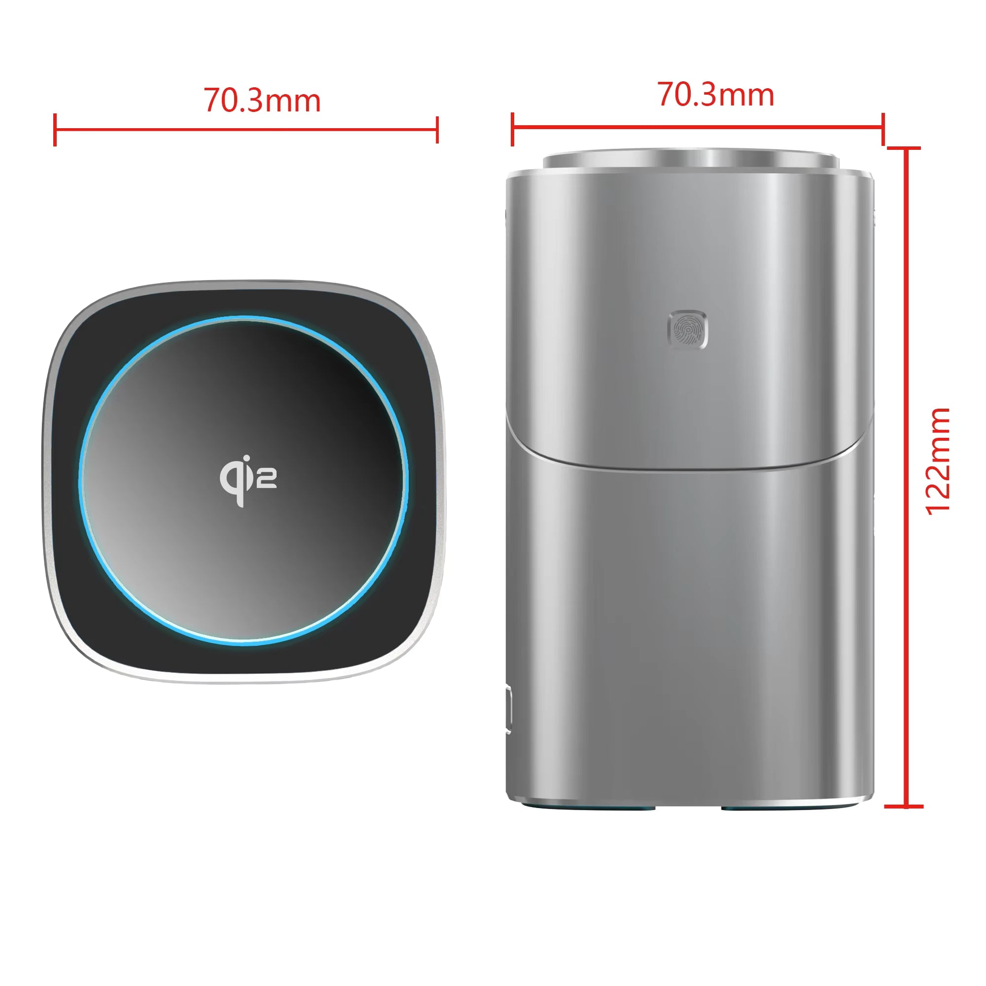 Qi2 3-in-1 Magnetic Wireless Charger with Touch Control & Electric Rotation | Fast Charging Dock for iPhone, Apple Watch & AirPods | Compatible with Samsung Devices