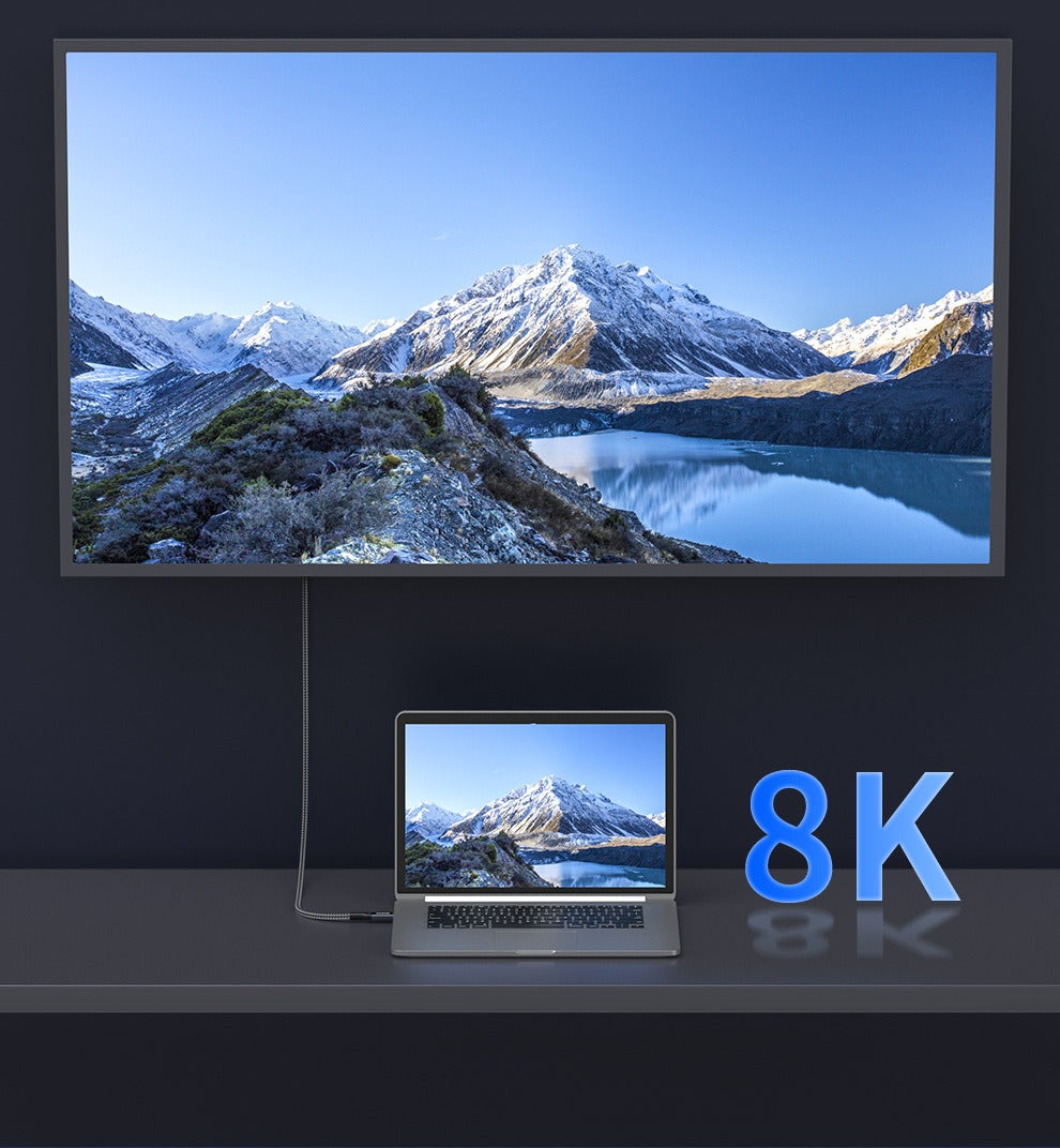 40Gbps Full-Function USB4 / Thunderbolt Cable – 8K Video, 240W PD Fast Charging, Tinned Copper Shielding