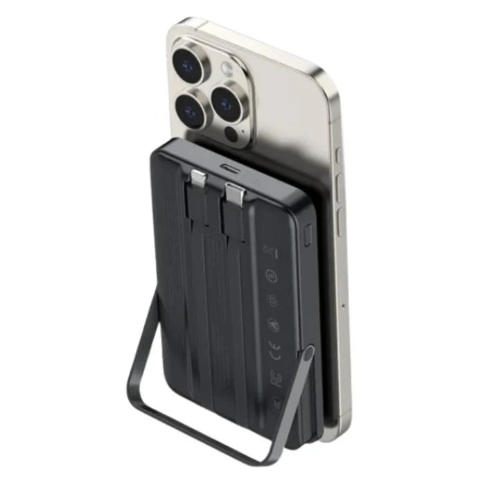 Recci RPB-W27 magnetic charging power bank with cable, mobile phone, watch, headphone, 3 in 1 fast charging, digital display