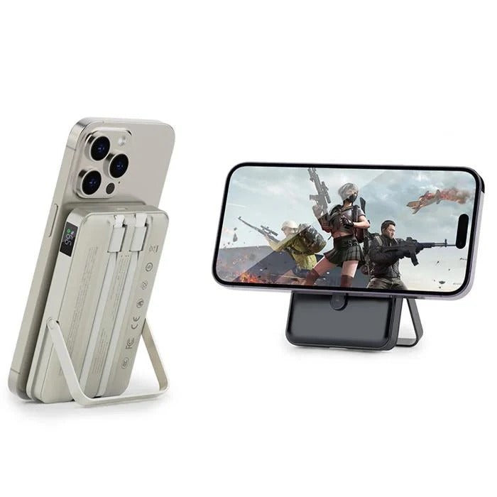 Recci RPB-W27 magnetic charging power bank with cable, mobile phone, watch, headphone, 3 in 1 fast charging, digital display