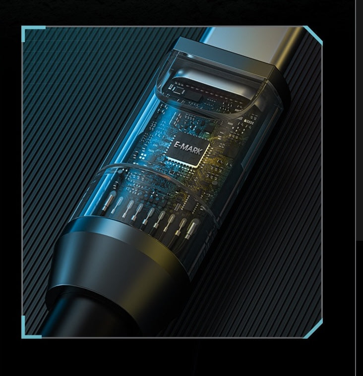 AOHI Fast Charging Cable Splicing Wire Spring Data Cable PD3.1 Suitable for Apple MFI Certification 140W