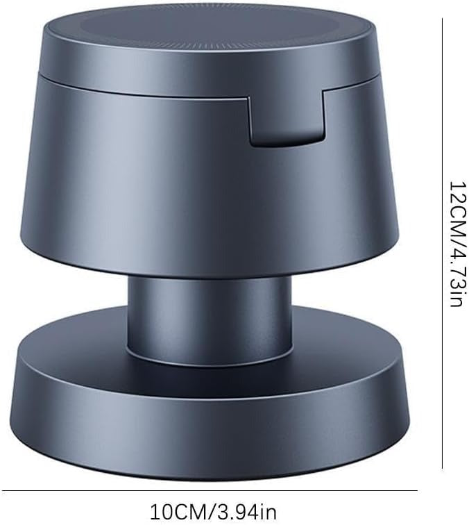 4-in-1 Magnetic Wireless Charging Station with Mushroom Night Light, Fast Charger for Phone, Watch & Earbuds, Multi-Functional Desk Charger with Phone Holder