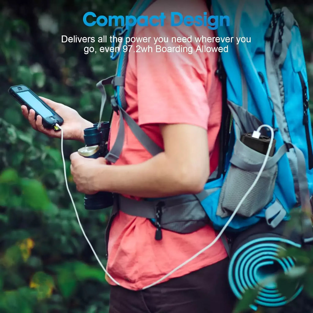 High-Capacity 220V Portable Power Station - Outdoor Energy Storage for Laptops, Phones & Tablets