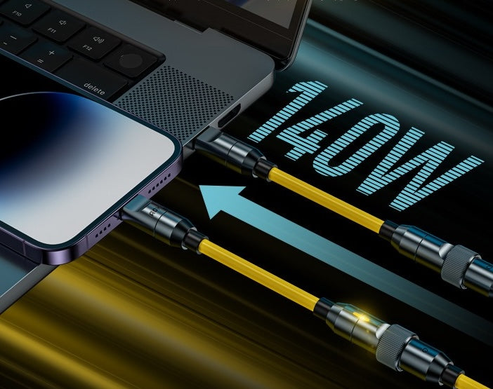 AOHI Fast Charging Cable Splicing Wire Spring Data Cable PD3.1 Suitable for Apple MFI Certification 140W