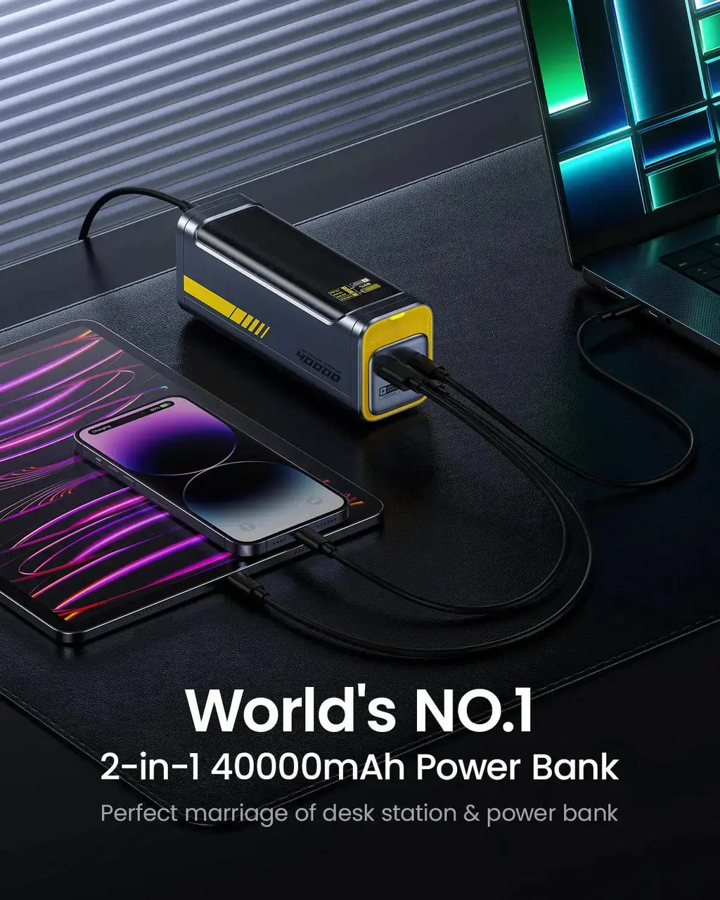 AOHI 140w future Starship mobile power bank 40000 mAh large capacity PD3.1 fast charge