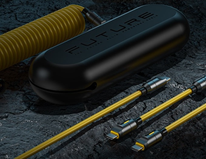 AOHI Fast Charging Cable Splicing Wire Spring Data Cable PD3.1 Suitable for Apple MFI Certification 140W