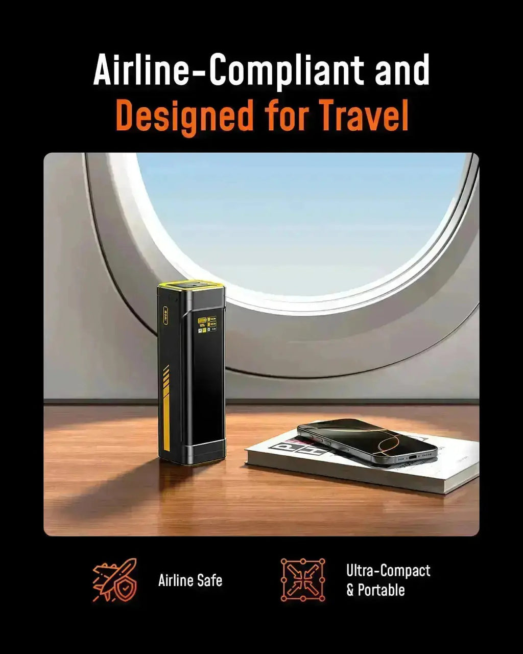 AOHI Future Starship 27600mAh Power Bank – 240W PD 3.1 Fast Charging Portable Charger for Laptops, iPhones, iPads & MacBooks