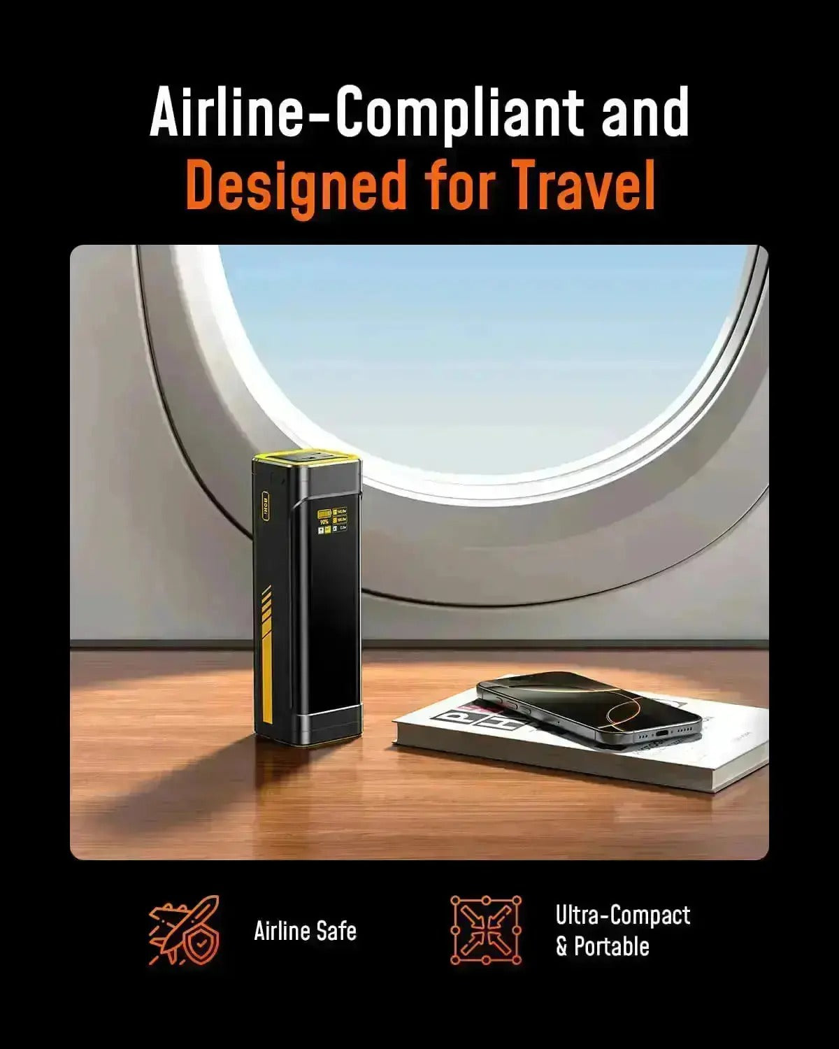 AOHI Future Starship 27600mAh Power Bank – 240W PD 3.1 Fast Charging Portable Charger for Laptops, iPhones, iPads & MacBooks