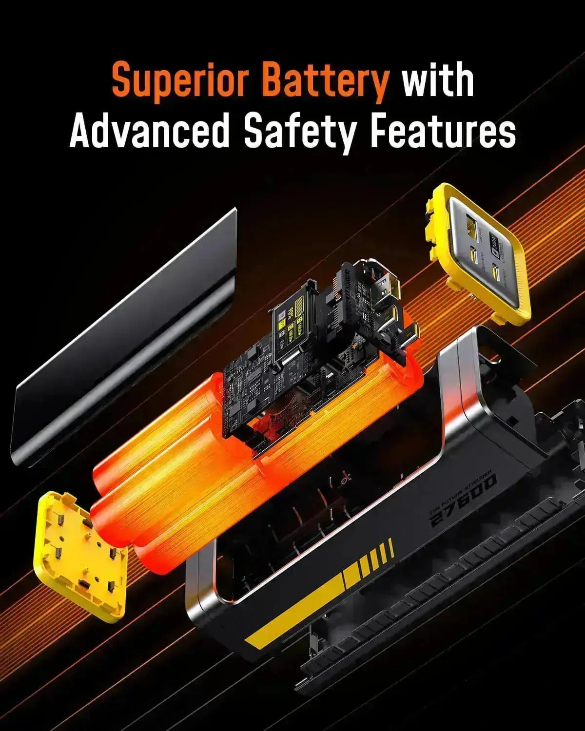 AOHI Future Starship 27600mAh Power Bank – 240W PD 3.1 Fast Charging Portable Charger for Laptops, iPhones, iPads & MacBooks